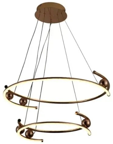 LED Stmievateľný luster na lanku LED/80W/230V 3000-6500K + diaľkové ovládanie