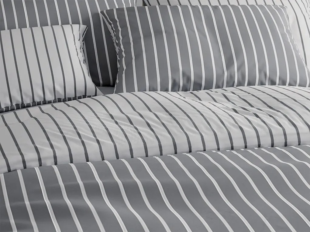 Obliečky z Renforcé bavlny CAPRIVI sivé gombík Rozmer obliečok: 70x90 cm, 140x200 cm