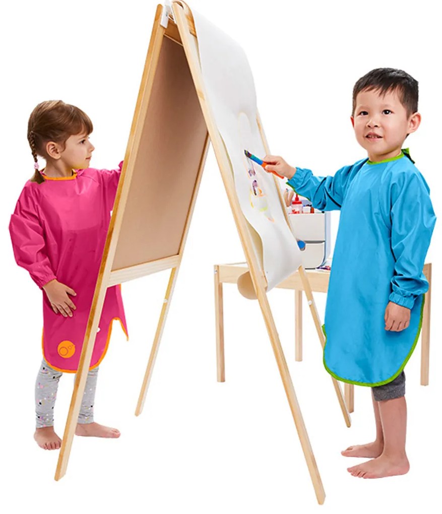 Podbradník s rukávmi veľký - modrý