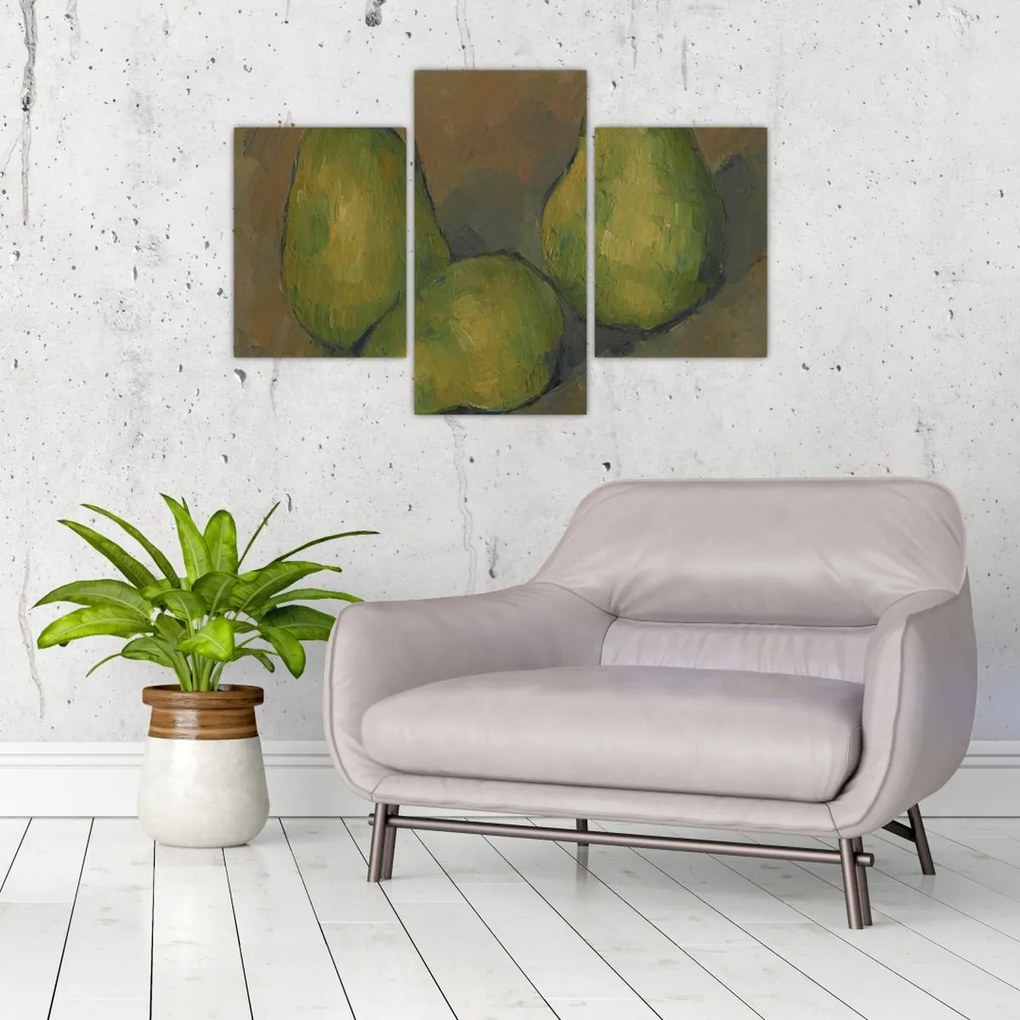 Obraz - Paul Cézanne, Three Pears, reprodukcia (90x60 cm)