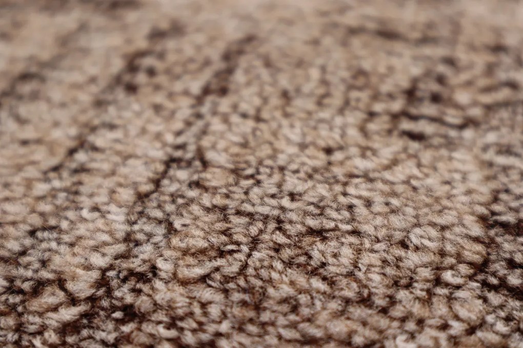 ITC, Metrážny koberec Dobro 43 hnedý, na mieru, šíře 3m,4m, hnedá, filc, obývacia izba