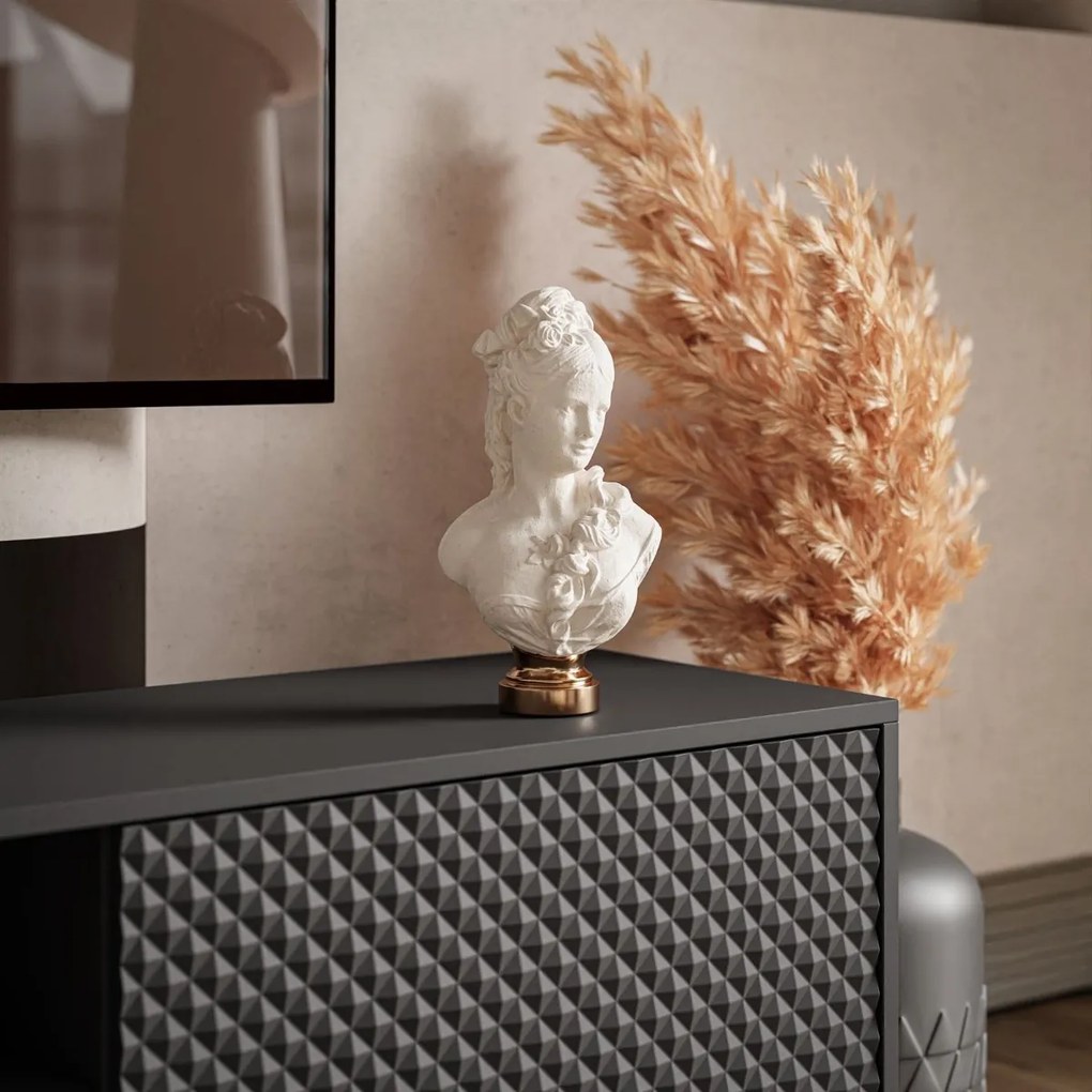 TV STOLÍK KAREEM ČIERNY 180 cm