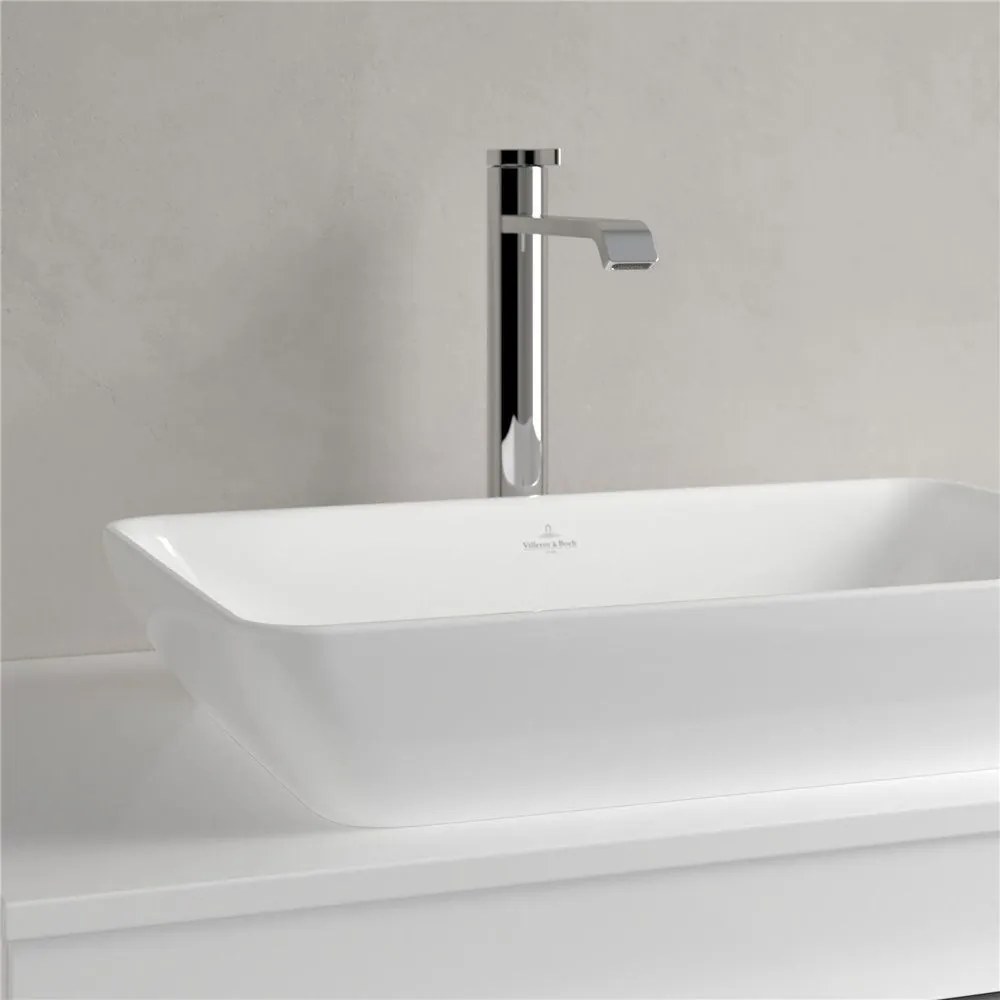VILLEROY & BOCH Venticello umývadlo na dosku (k čiastočnému zapusteniu), bez otvoru, s prepadom, 550 x 360 mm, biela alpská, s povrchom CeramicPlus, 411355R1