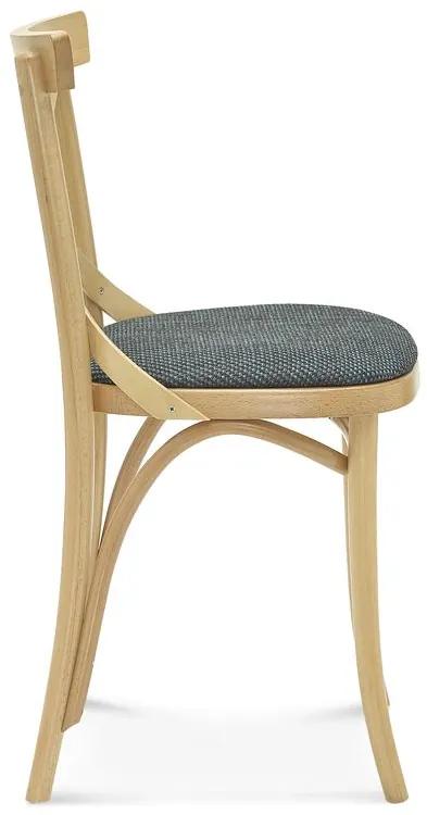 FAMEG A-8810/1 - jedálenská stolička Farba dreva: buk štandard, Čalúnenie: koža L1