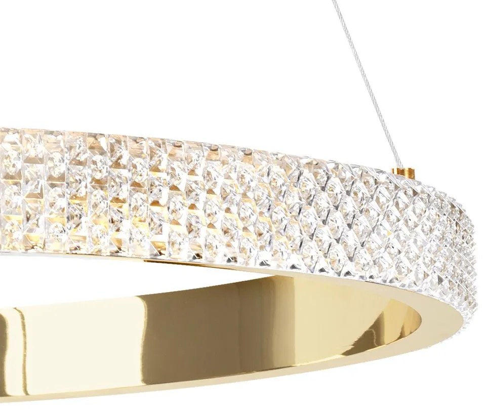 Toolight Toolight, LED stropné svietidlo 23W APP1510-CP, zlatá lesklá, OSW-05471