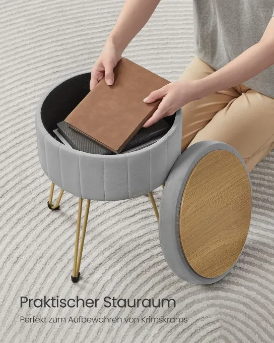Taburetka s úložným priestorom LOM003G02