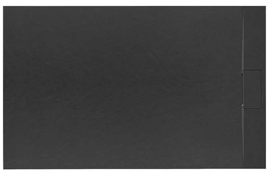 Vanička obdĺžniková Bazalt black 80x120