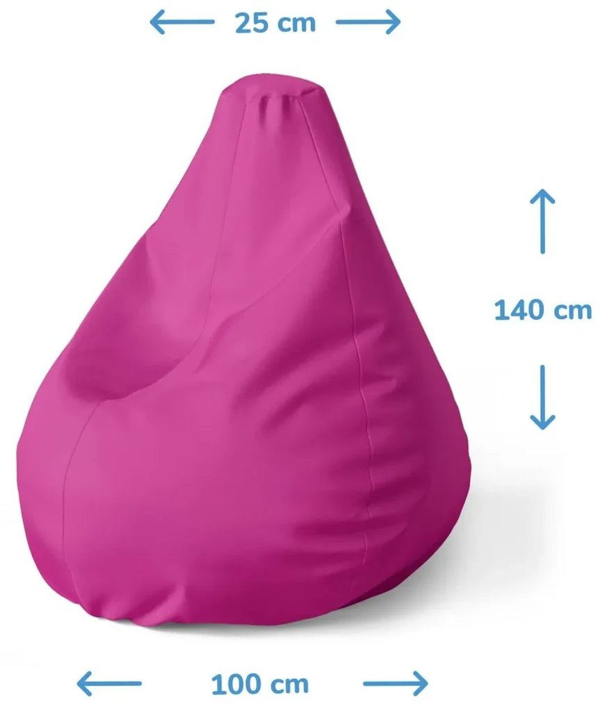 Sablio Sedací vak Pear Srdiečka a špirály XL - 140 x 100 x 25 cm