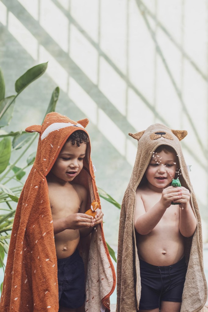 Detská striekacia hračka do vane 2 ks Mrs. Elephant, Mr. Crocodile