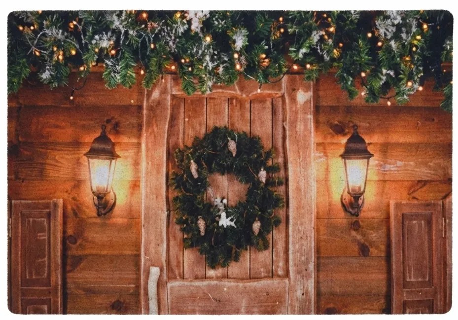 Vianočná rohožka RUSTIC WELCOME 38x58 cm - viac variantov Varianta: Veniec