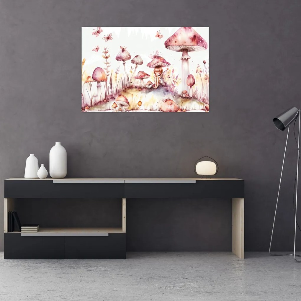 Obraz - Ružová víla (90x60 cm)