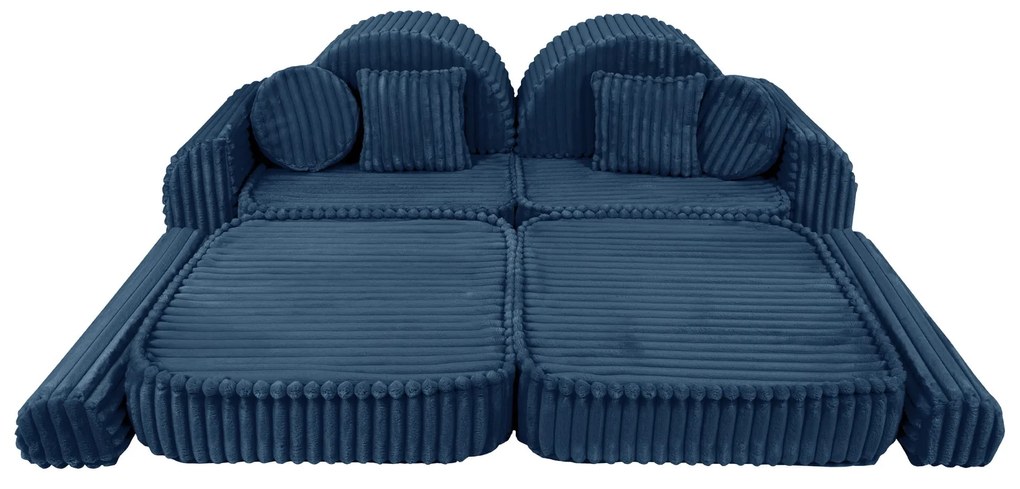 MeowBaby® Churros detská pohovka Max, Midnight Blue