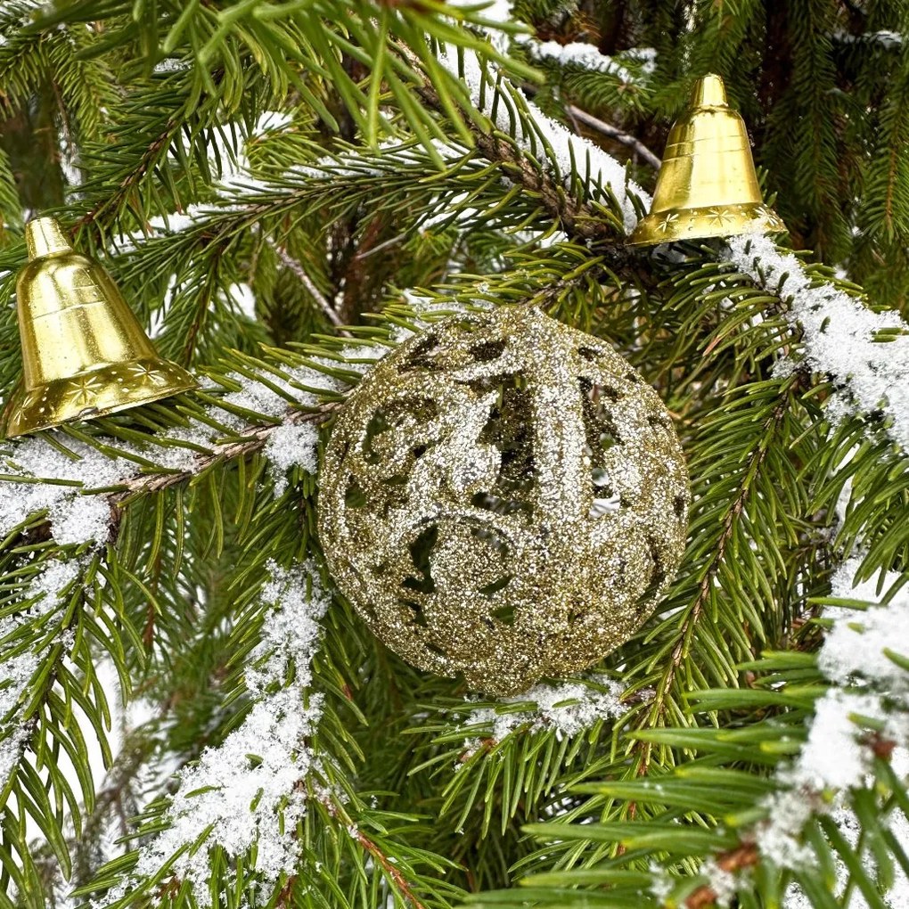 Tutumi Tutumi, vianočné ozdoby na stromček 101ks 311437, ružová-zlatá, CHR-02004