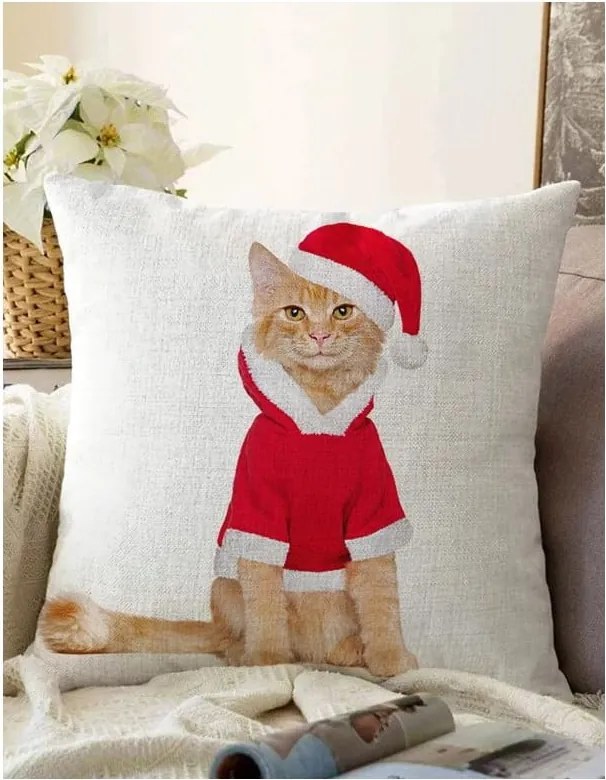 Obliečka na vankúš s vianočným motívom 43x43 cm – Mila Home
