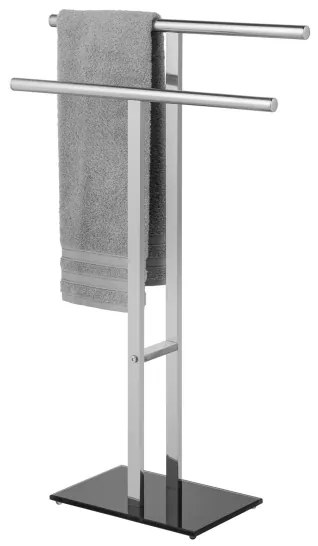 WENKO 25389100 - Stojan na uteráky LAVA 50x81,5 cm nerez/strieborná/čierna