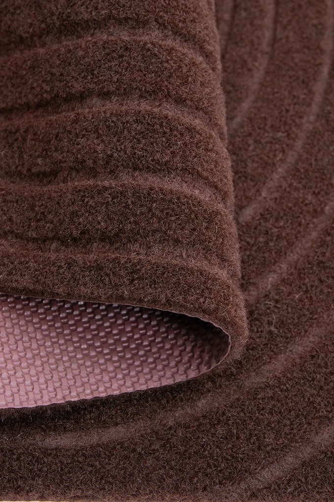 Textilná rohožka EMBOSSED VELVET T-008 HNEDÁ rozmer: 43x75 cm