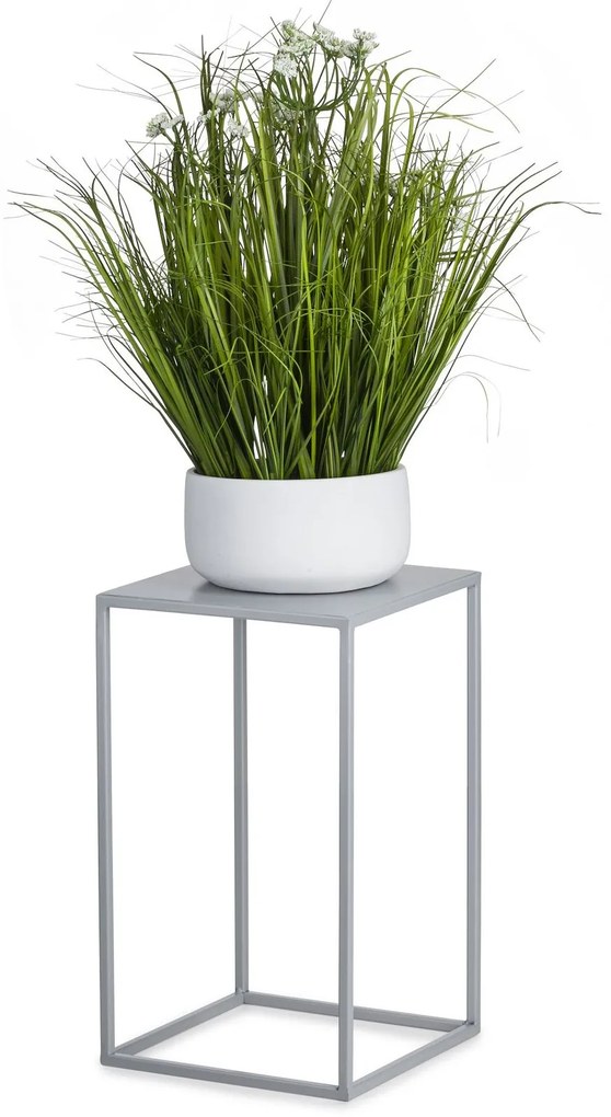 STOJAN NA KVETINÁČ SIMPLE 40X24X24 CM SIVÁ