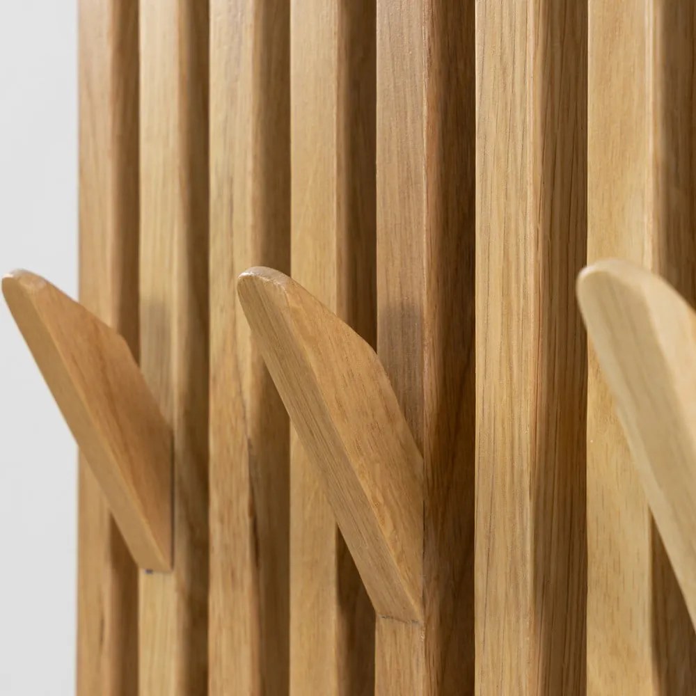Nástenný vešiak z dubového dreva v prírodnej farbe Parco – Spinder Design