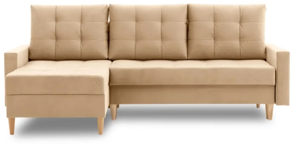 Rohová rozkladacia sedačka AVALON, 227x92x148, kronos 09, ľavá