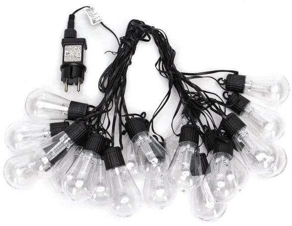 Aigostar - LED vonkajší dekoratívny svetelný reťazec 20xLED/13m IP44 studená biela