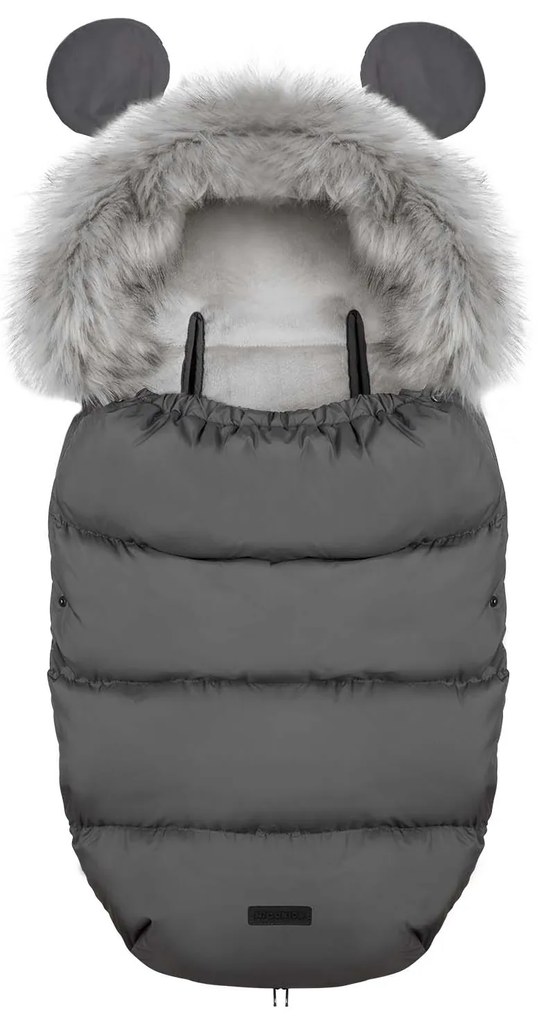 Spací vak do kočíka Elmi Ricokids - tmavosivý