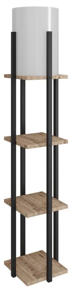 Stojacia lampa Nora 135 cm čierna