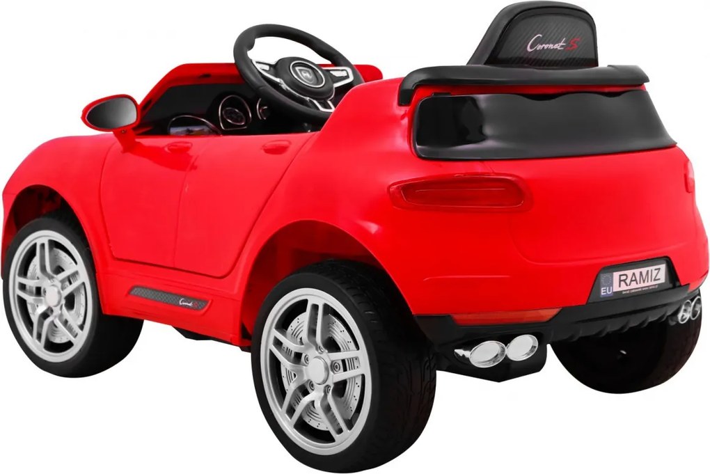 Ramiz Turbo-S batériové auto pre deti Červené SUV + diaľkové ovládanie