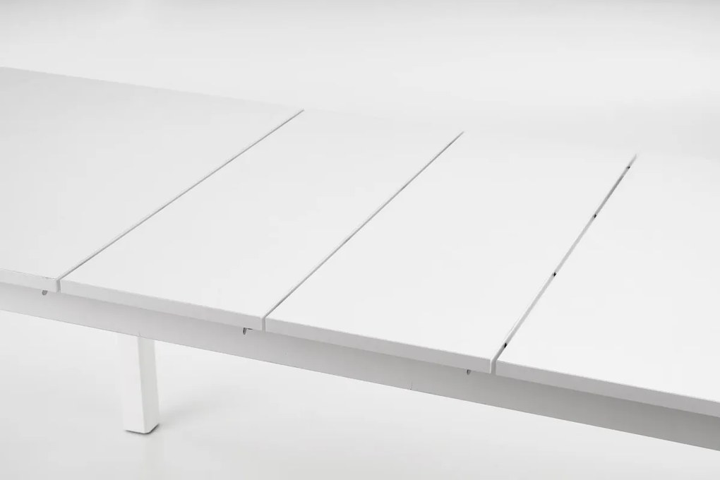 Jedálenský rozkladací stôl Florian 160/228 cm biely