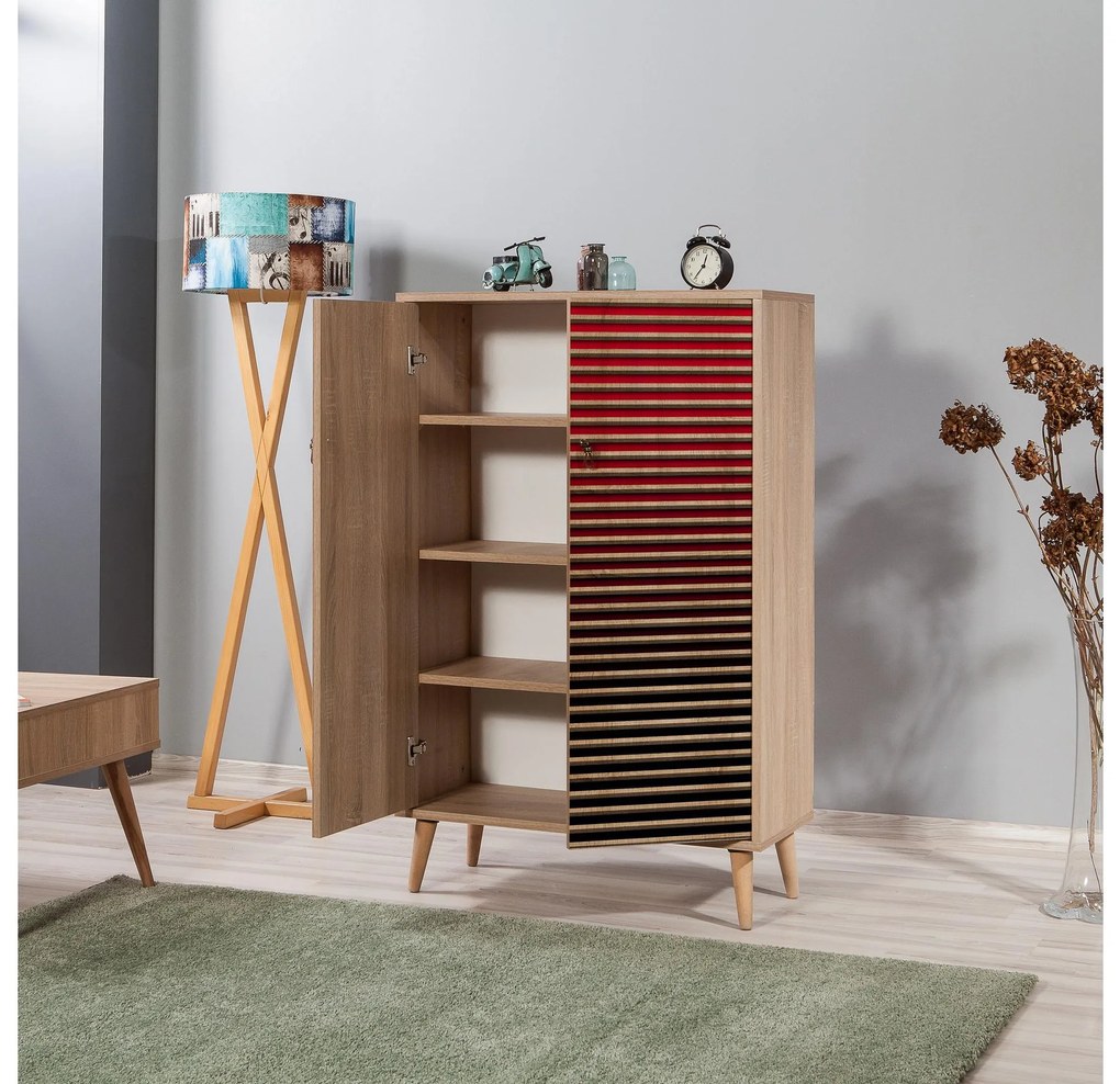 Skrinka Multibox 221 (dub sonoma). Akcia -17%. Vlastná spoľahlivá doprava až k Vám domov. 1088379