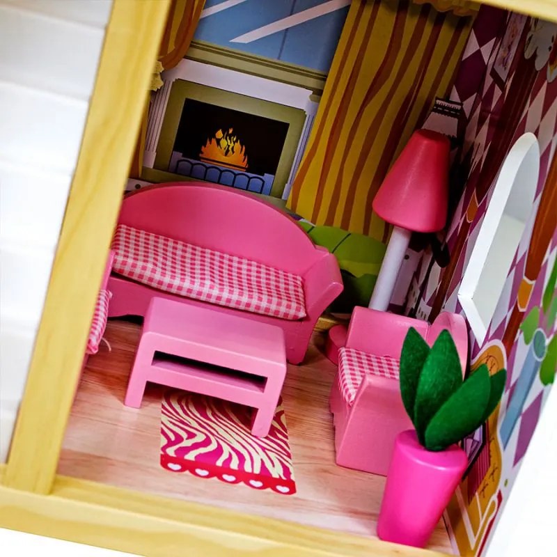 Drevený domček pre bábiky Sapphire SK-02