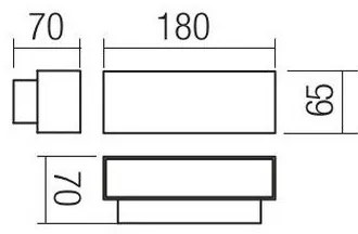 Redo 90096 - LED vonkajšie svietidlo PLANIT LED/10W/230V 3000K IP54 antracit