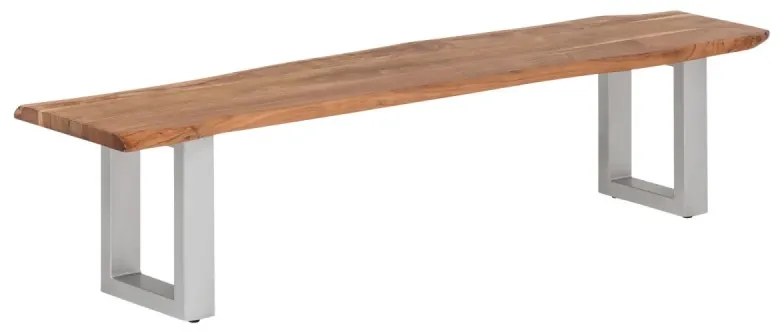 furniture-nabytek.cz - Masívna lavica Bullwer z akáciového dreva, lakovaná, hnedá – 160×40 cm
