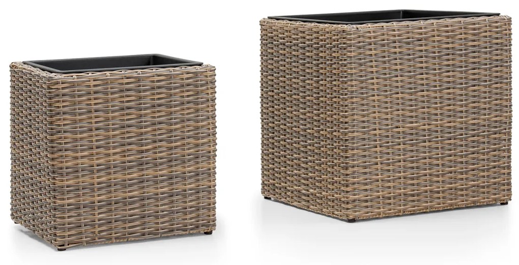 Noela Sada záhradných kvetináčov Haren 2 ks