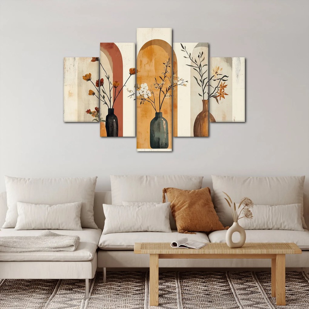 Obraz - Vázy v oblúkoch (150x105 cm)