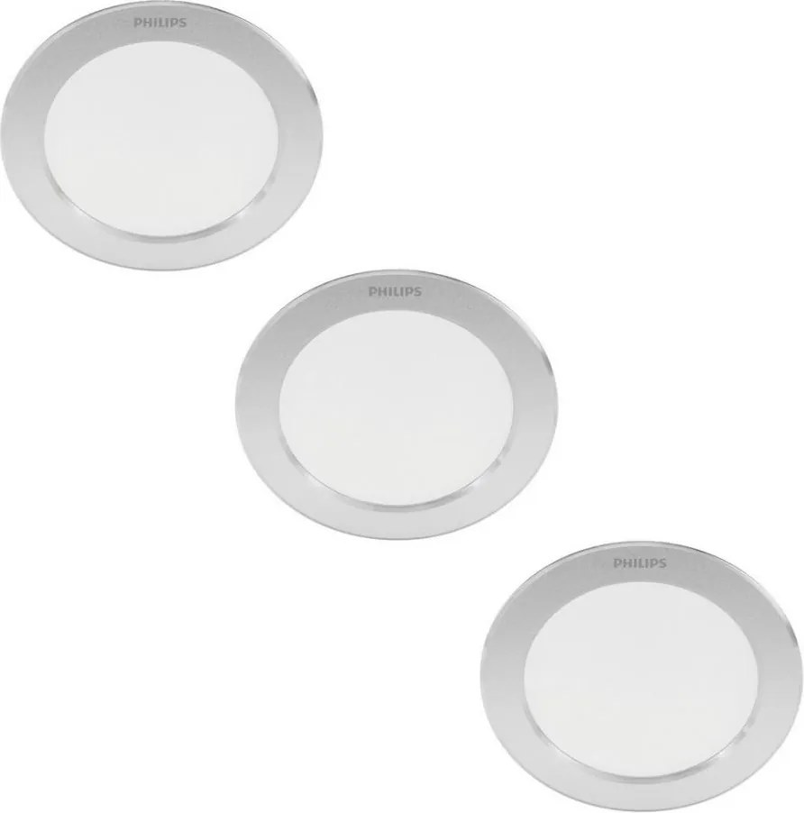 Philips - SADA 3x LED Podhľadové svietidlo DIAMOND LED/3,5W/230V 2700K