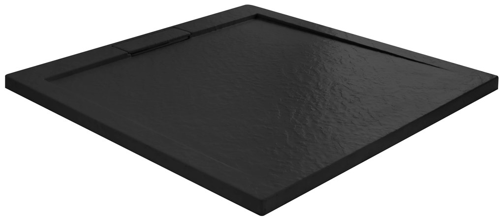 Rea Grand Black, sprchová vanička z minerálneho kameňa 90x90x3,5 cm, REA-K4595