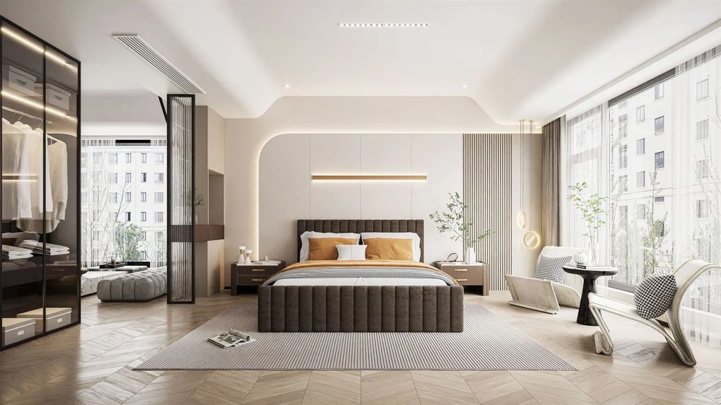 ČALÚNENÁ MANŽELSKÁ POSTEĽ BETHANY 140x200