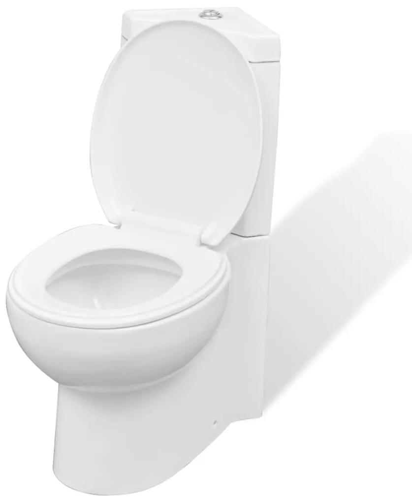 Biela keramická rohová toaleta WC 141133