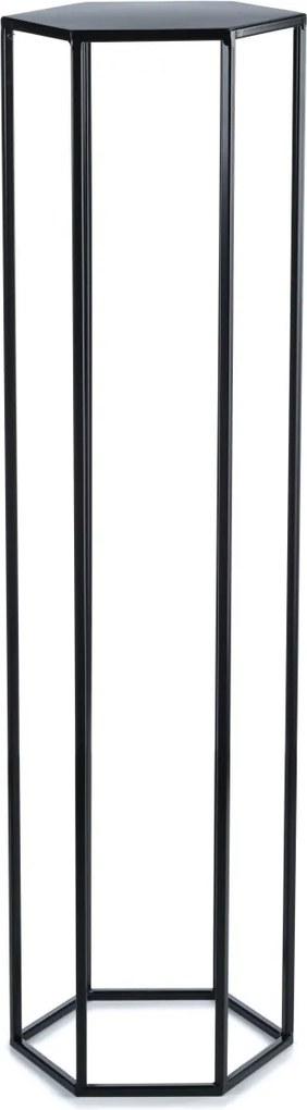 STOJAN NA KVETINÁČ HEXA 100X24X28 CM ČIERNA