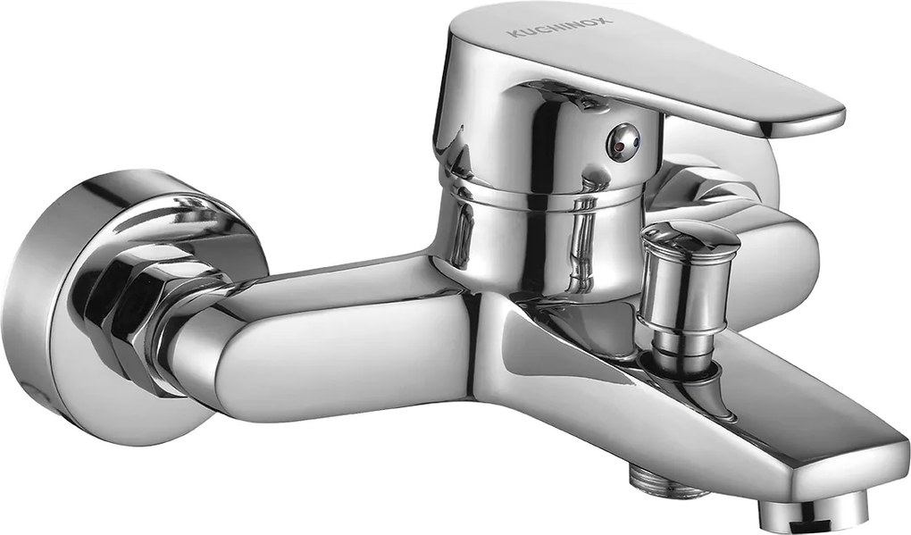 Kuchinox Luga, nástenná vaňová batéria bez sprchového setu, chrómová, LAV-BQL_010D