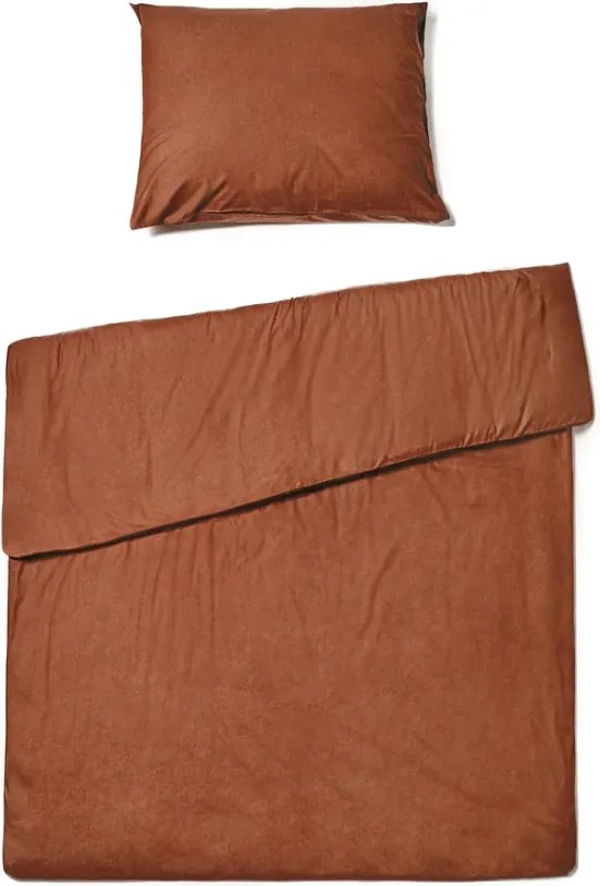 Bavlnené obliečky CALMORA hnedé Rozmer obliečky: 2 ks 70 x 90 cm | 200 x 200 cm