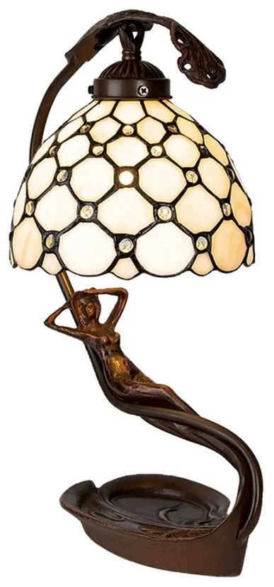 Tiffany lampa LADY AKT HIVE PEARL 20*40