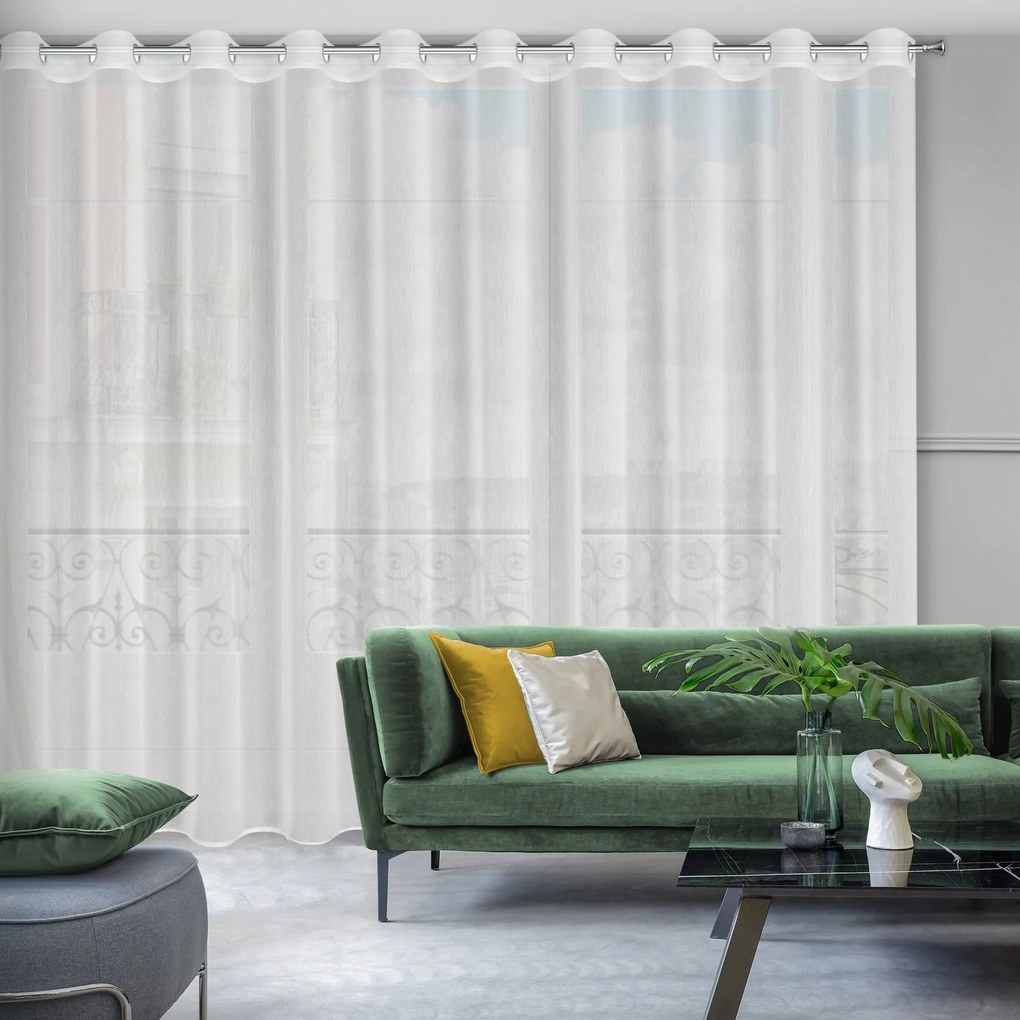 ZÁCLONA LUNA 300X250 CM BIELA