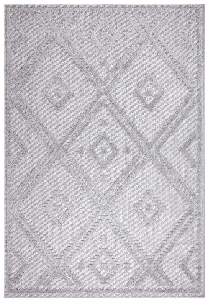 Dekorstudio Terasový koberec SANTORINI - 454 sivý Rozmer koberca: 150x150cm