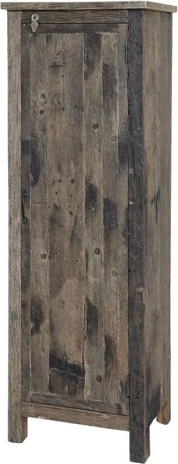 Drevená skriňa z recyklovaného dreva Grimaud - 53*40*160 cm