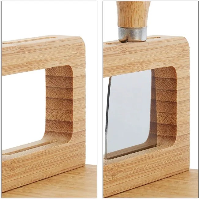 Servírovacia doska SALERS s príborom, bambusová