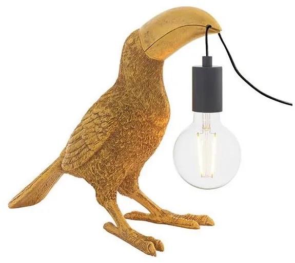 Endon 95077 - Stolná lampa TOCO TOUCAN 1xE27/10W/230V zlatá