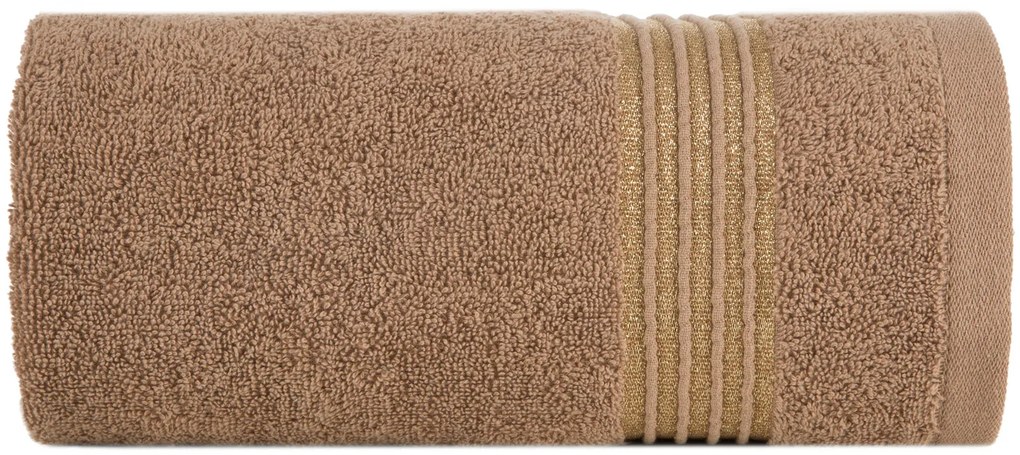 BAVLNENÝ UTERÁK LILA 30X50 CM HNEDÁ