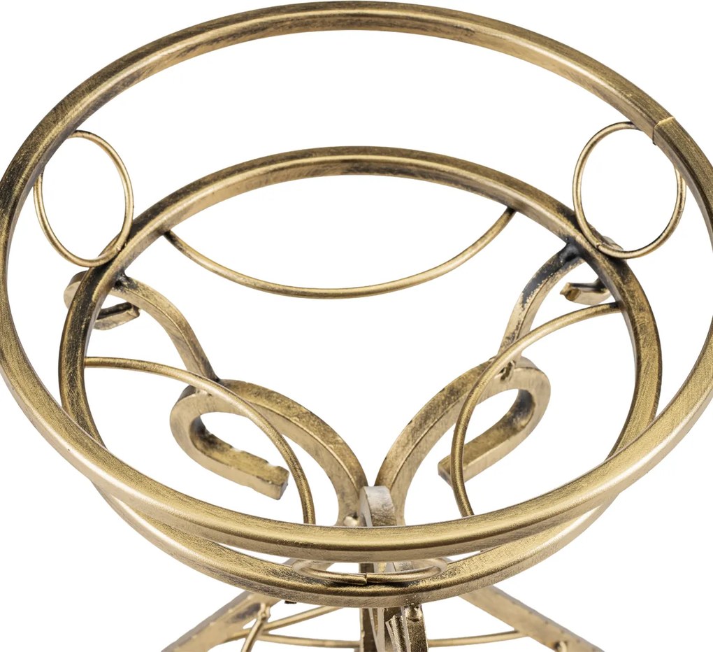 STOJAN NA KVETINÁČ OMRI 50X34,5 CM ZLATÁ