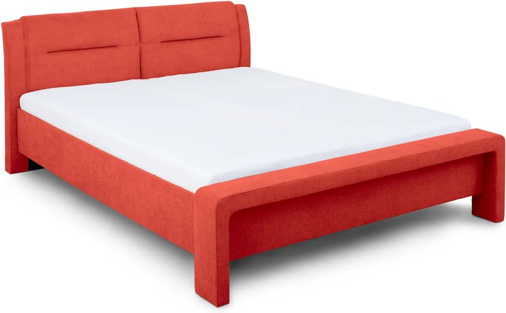 DREVONA Manželská posteľ oranžová 160 CHELLO Soro 51